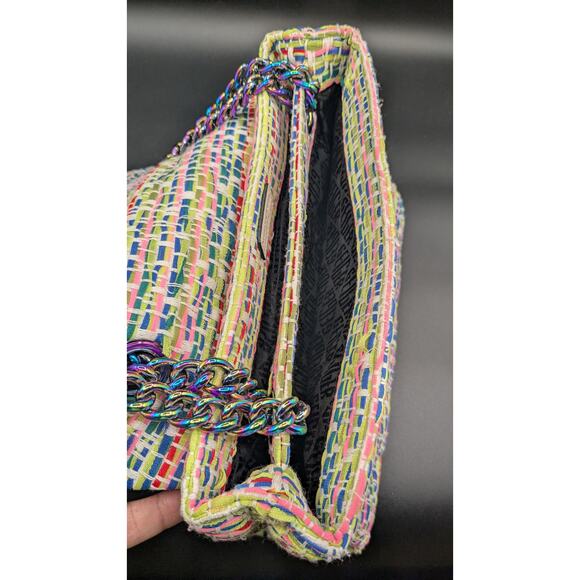 Kurt Geiger London Large Tweed Kensington Woven Purse - Picture 13 of 14